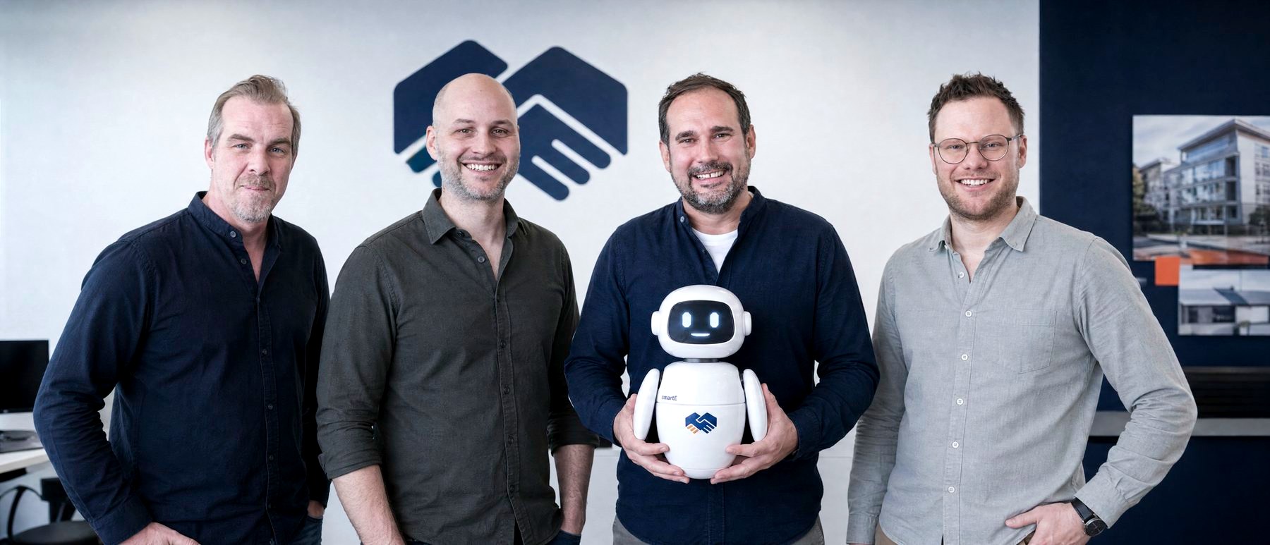 Die vier Gründer von Smartbotics