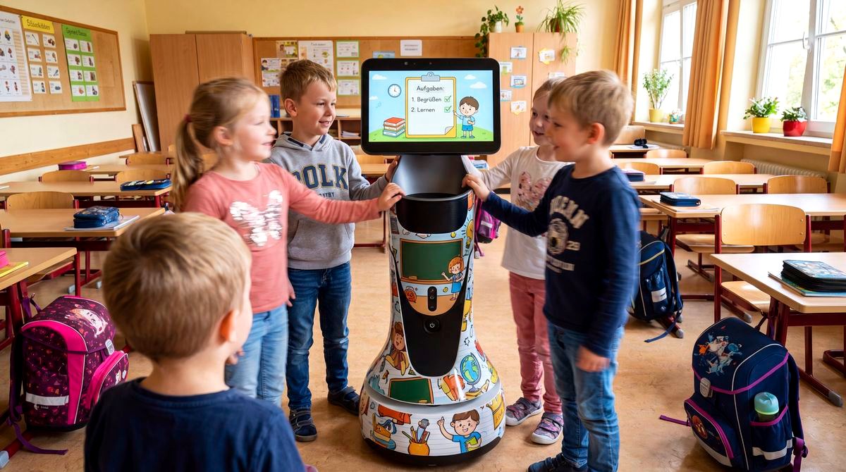 GreetingBot Mini im Einsatz