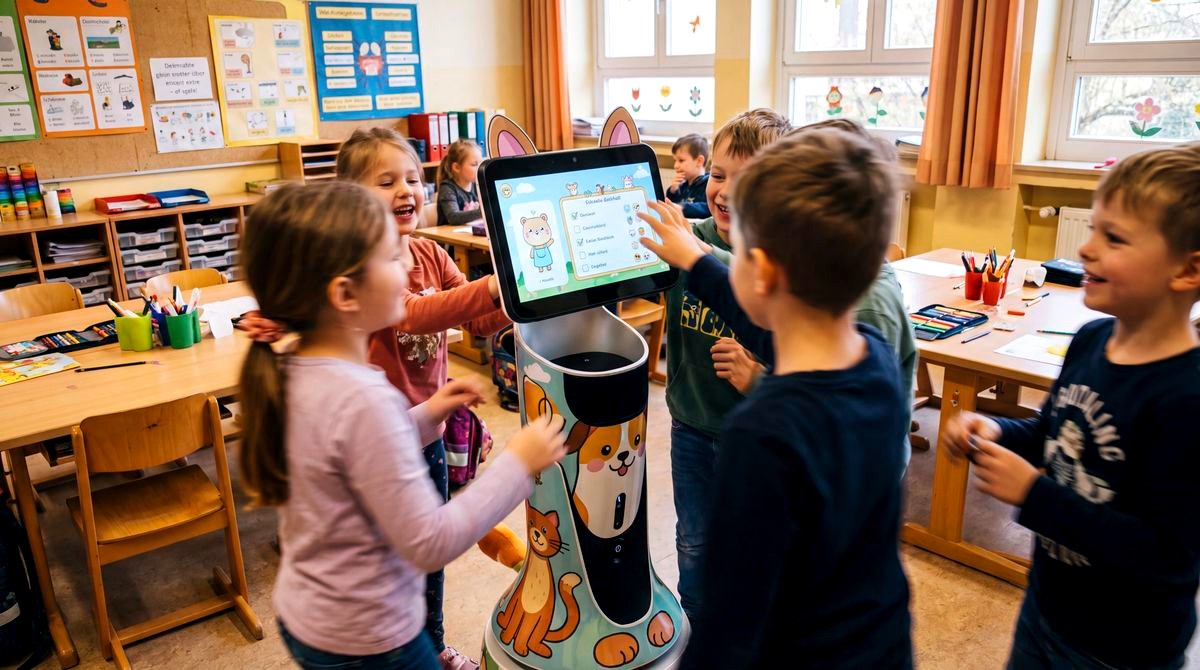 GreetingBot Mini im Einsatz