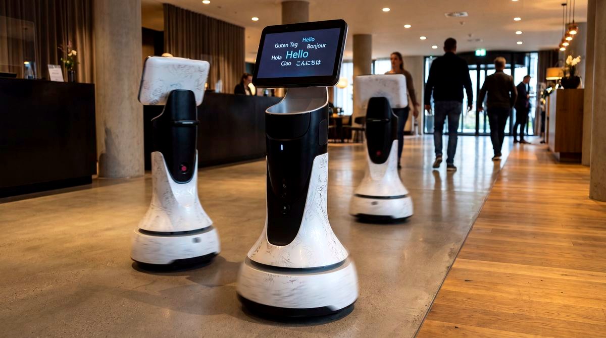 GreetingBot Mini im Einsatz